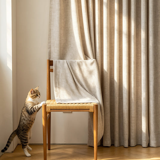 Modern Solid Color Window Curtains